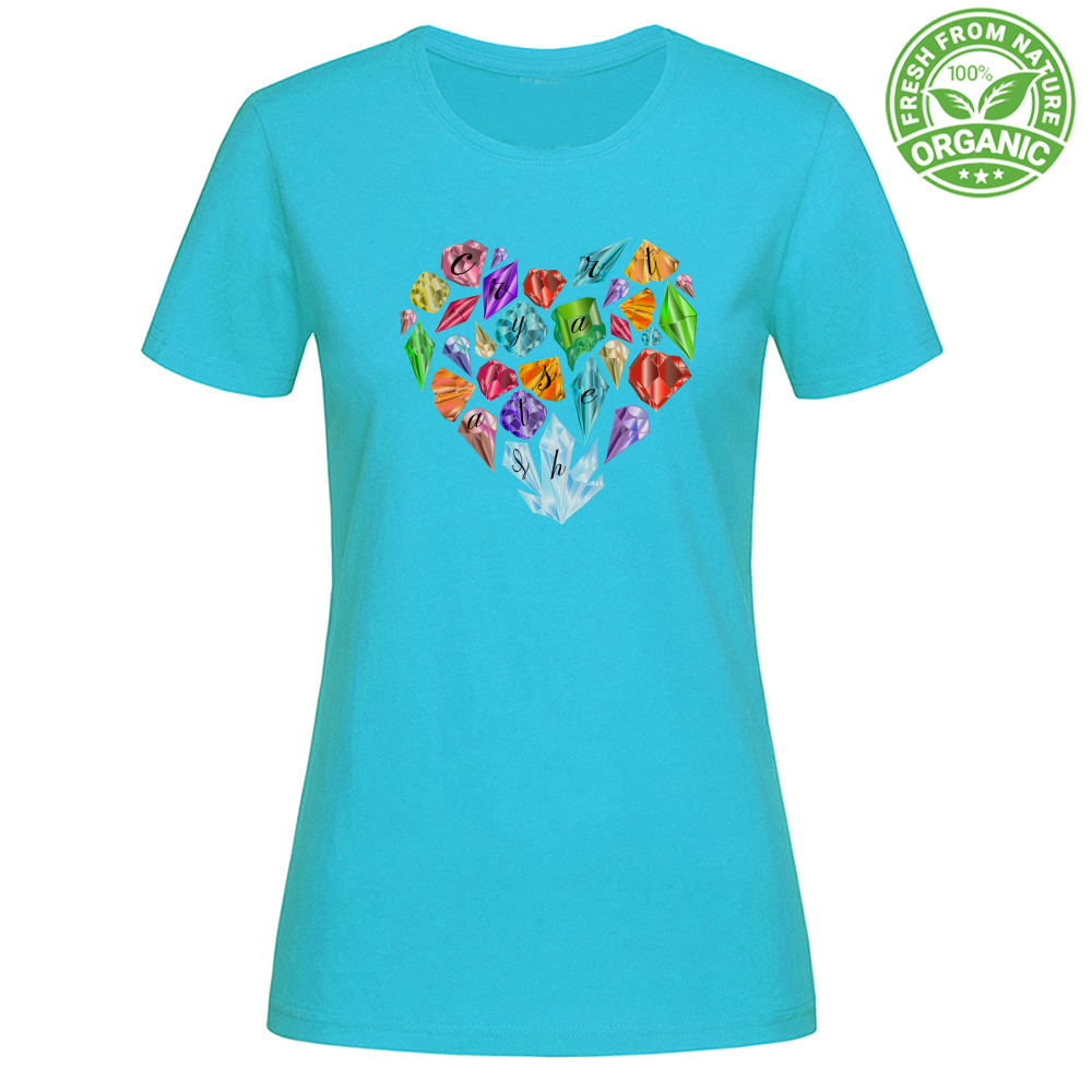 T-Shirt Woman Organic CrystalHeart