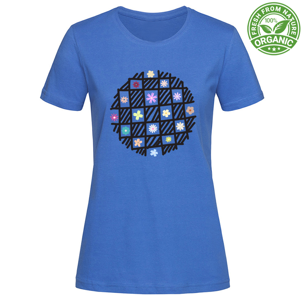 T-Shirt Woman Organic Flowers out of Cages