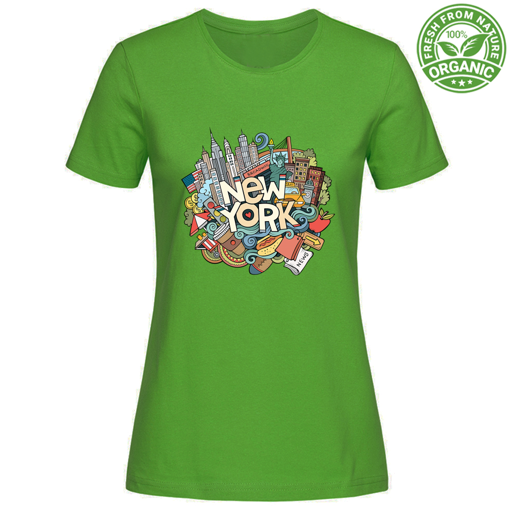 T-Shirt Woman Organic NYC Ghaphiti