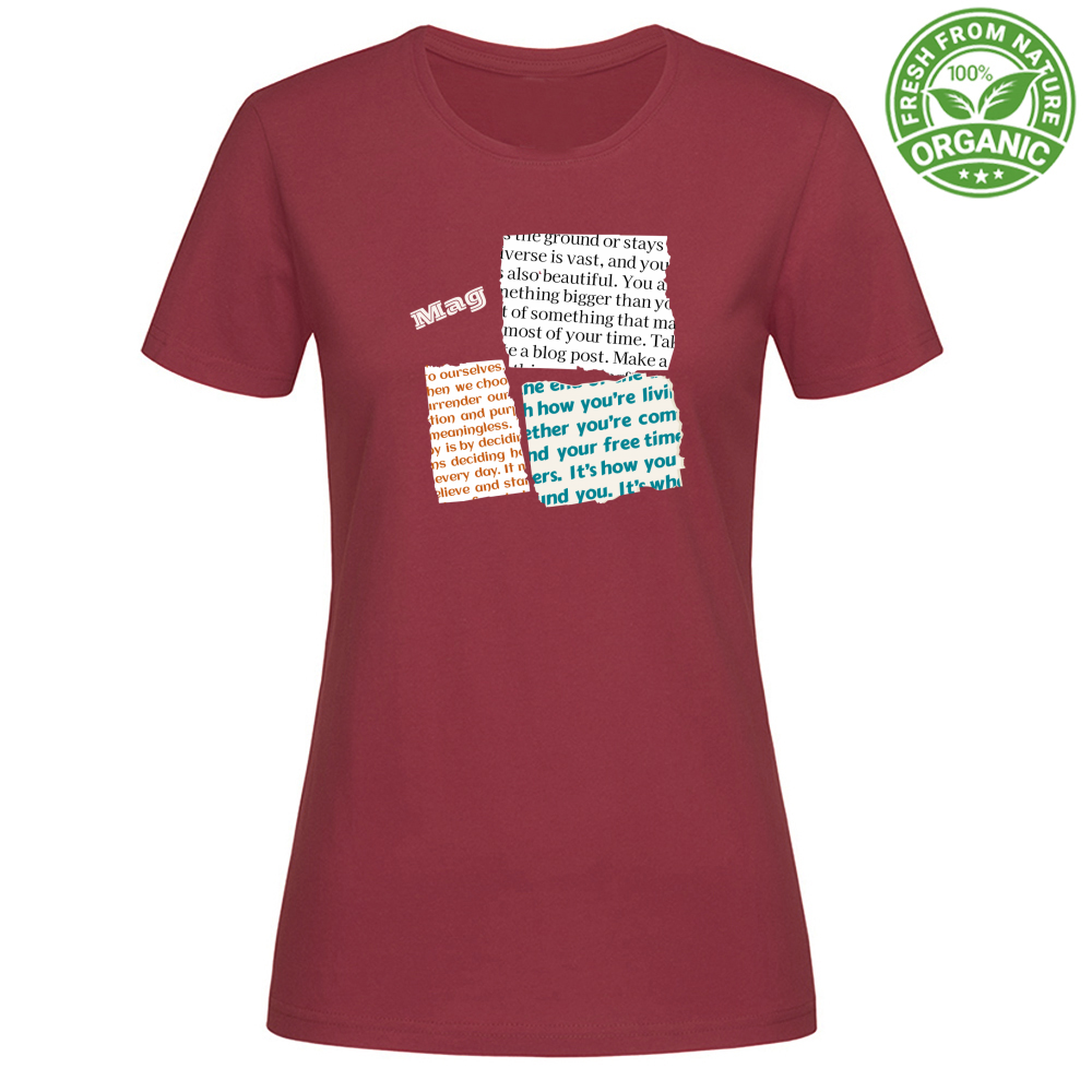 T-Shirt Woman Organic Mag Magazine