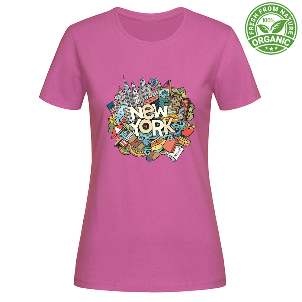 T-Shirt Woman Organic NYC Ghaphiti