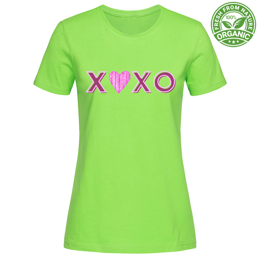 T-Shirt Woman Organic XOXO MOD 1