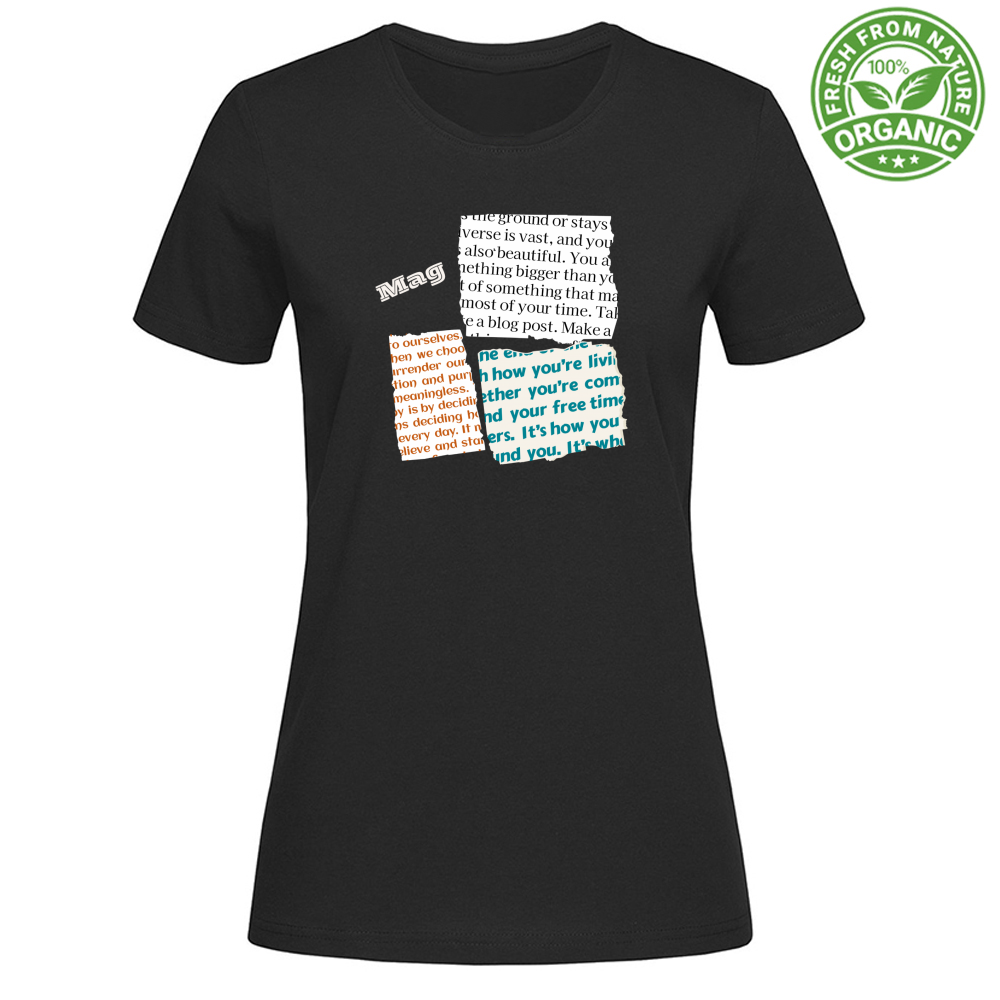 T-Shirt Woman Organic Mag Magazine