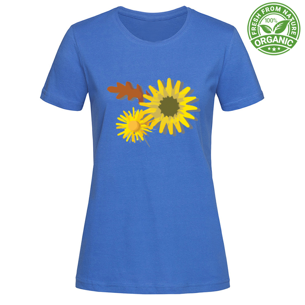 T-Shirt Woman Organic Sunflowers