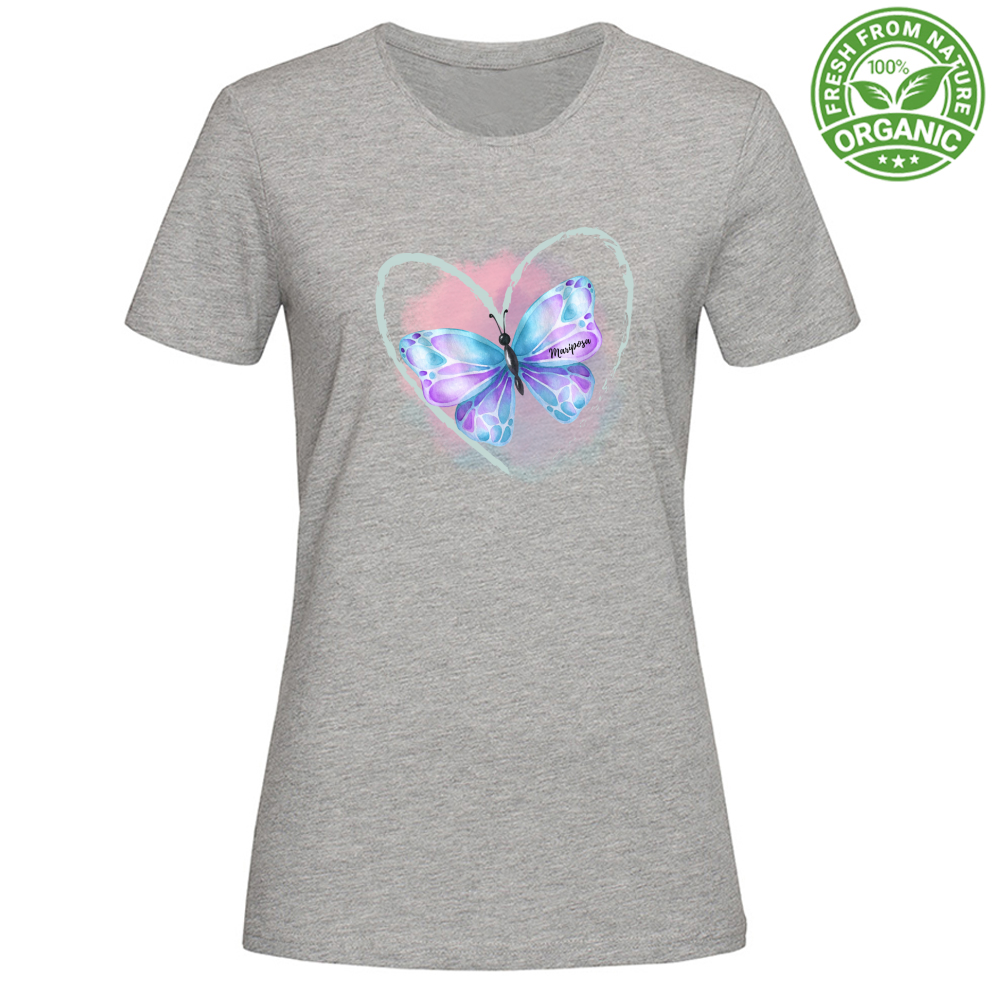 T-Shirt Woman Organic Mariposa Tee Mod 3