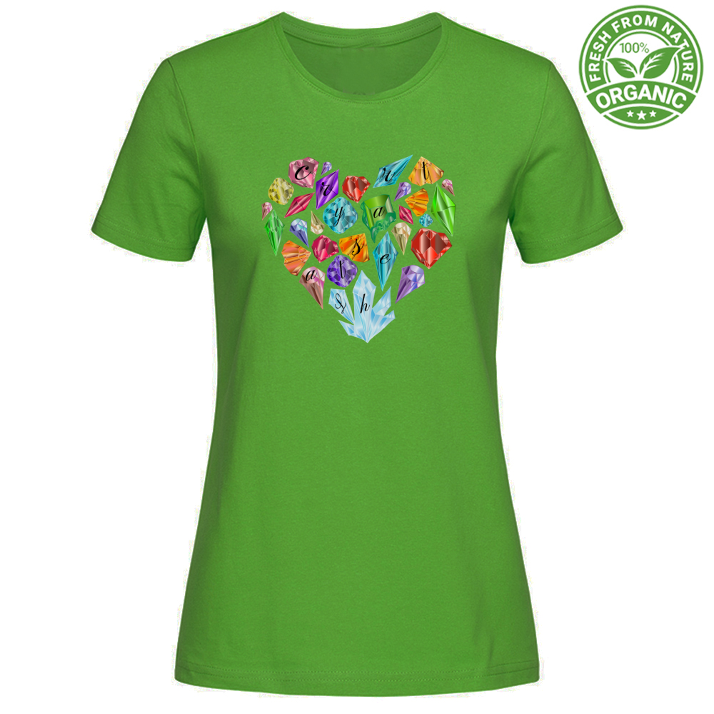 T-Shirt Woman Organic CrystalHeart