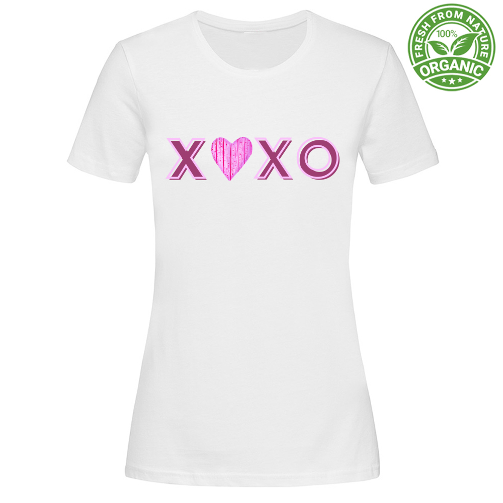 T-Shirt Woman Organic XOXO MOD 1