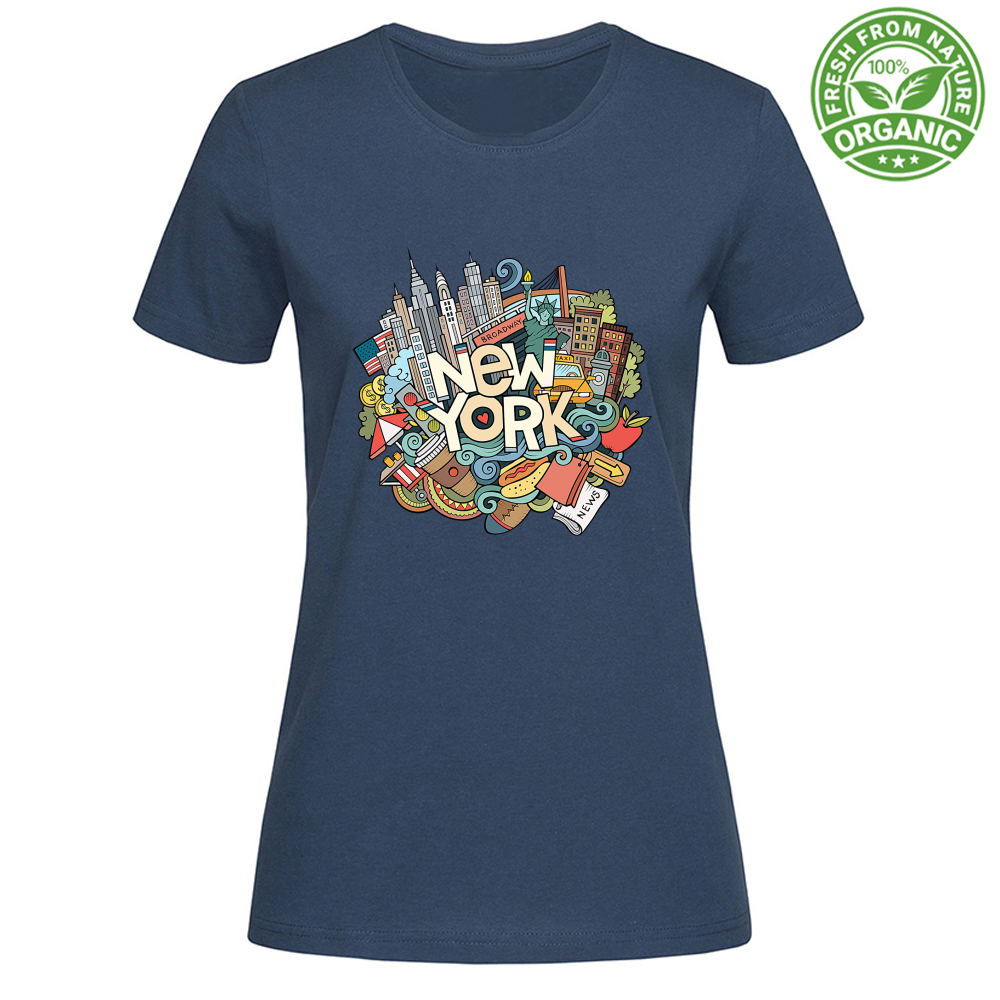 T-Shirt Woman Organic NYC Ghaphiti