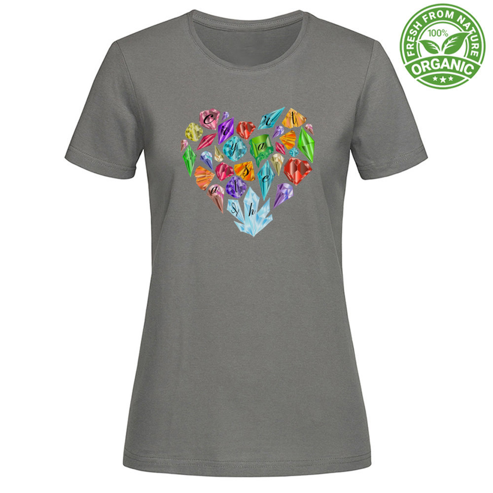 T-Shirt Woman Organic CrystalHeart