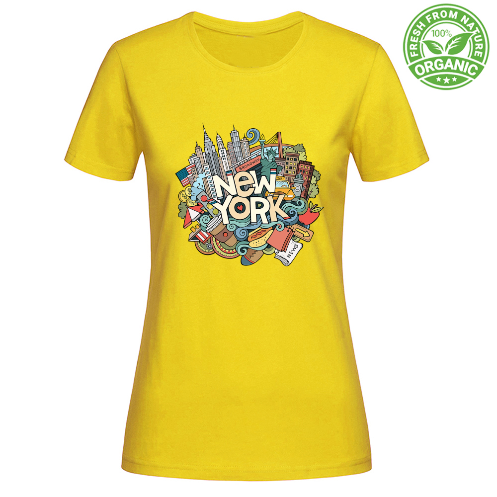 T-Shirt Woman Organic NYC Ghaphiti