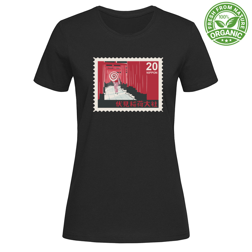 T-Shirt Woman Organic Nippon20 Stamp