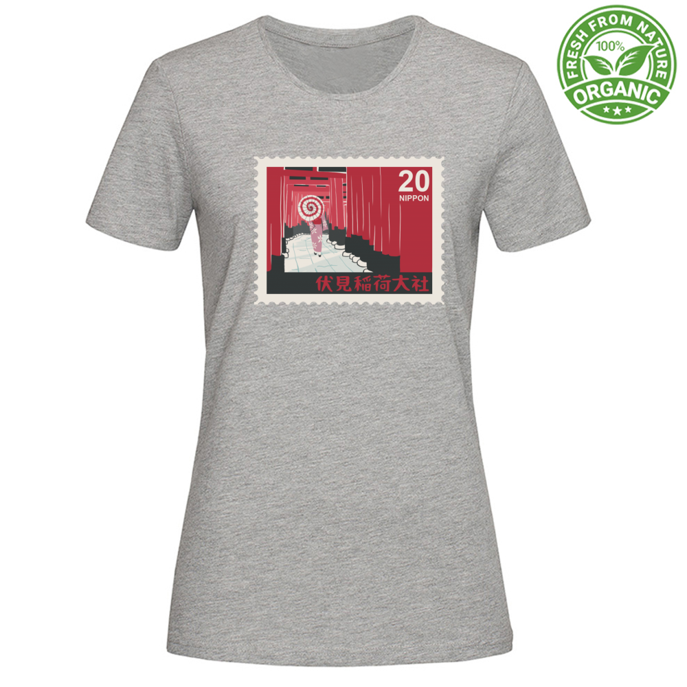 T-Shirt Woman Organic Nippon20 Stamp