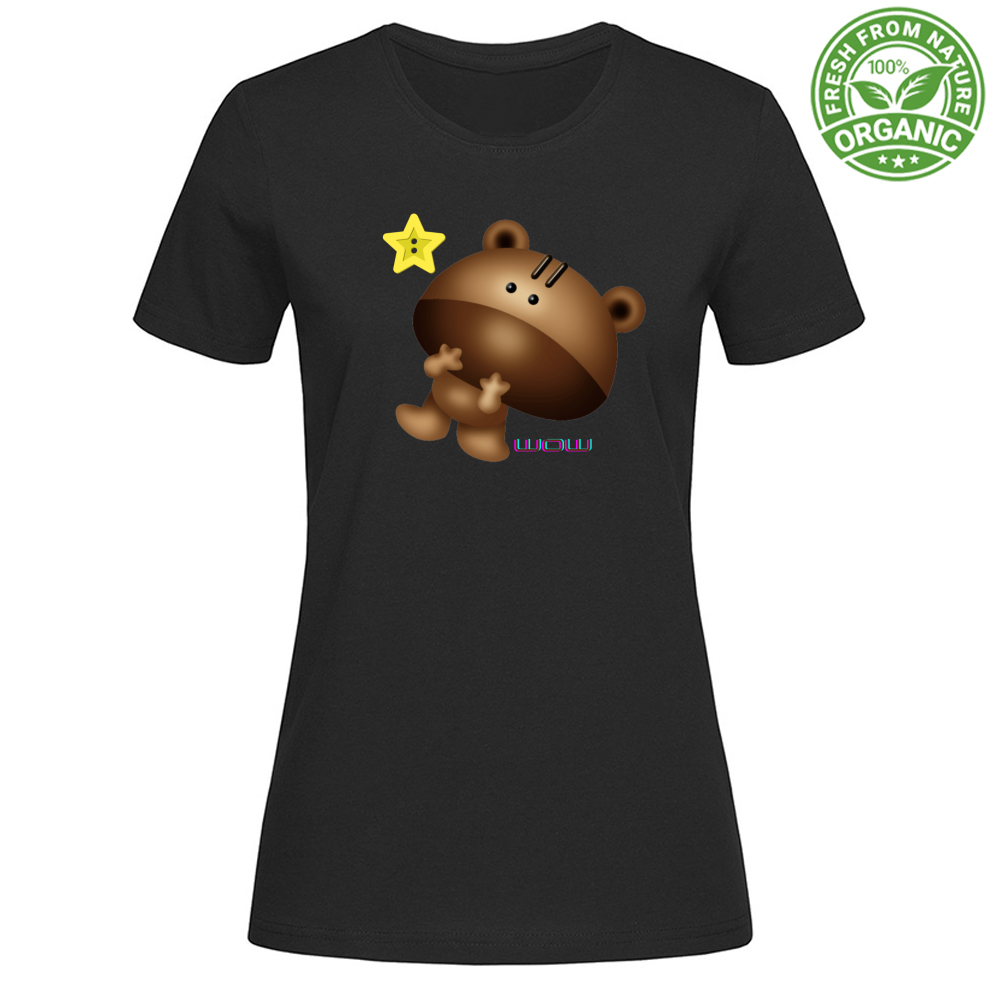 T-Shirt Woman Organic Wow Star