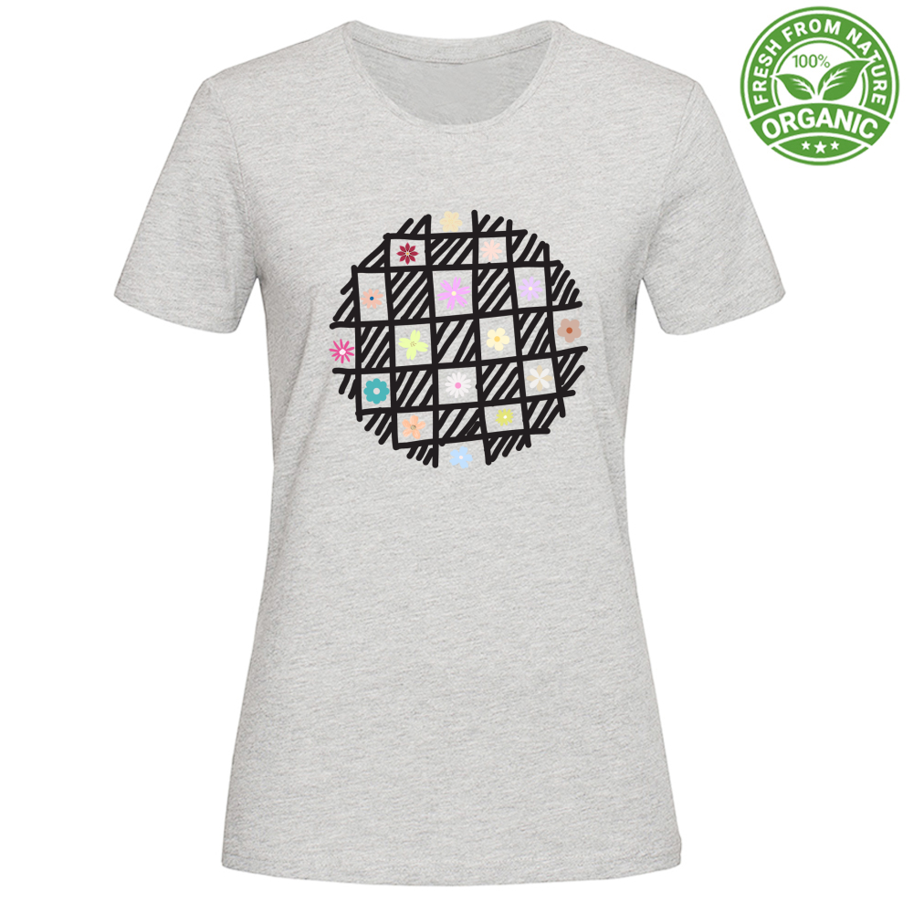 T-Shirt Woman Organic Flowers out of Cages