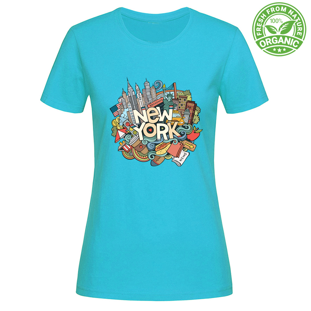 T-Shirt Woman Organic NYC Ghaphiti