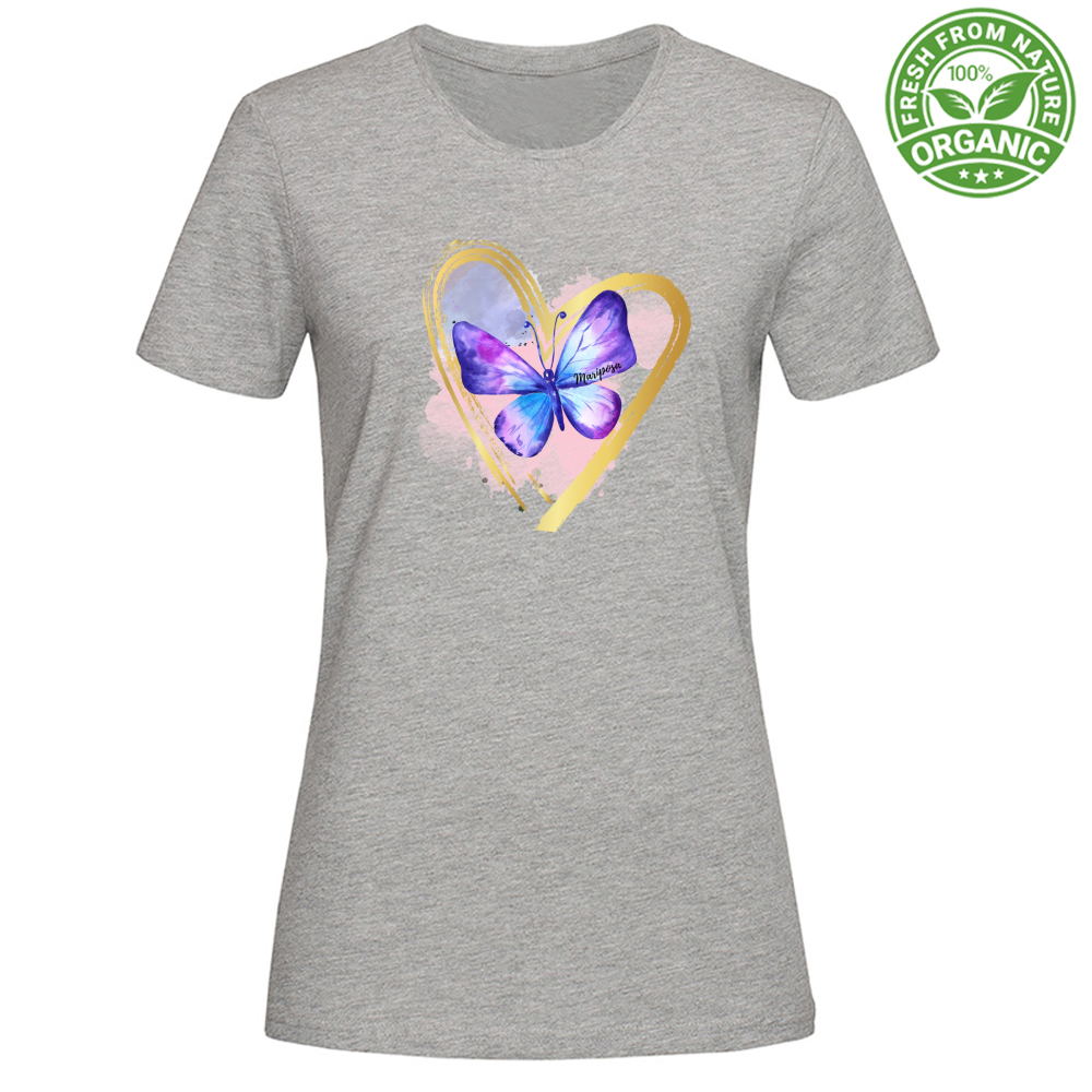 T-Shirt Woman Organic Mariposa Tee Mod 4