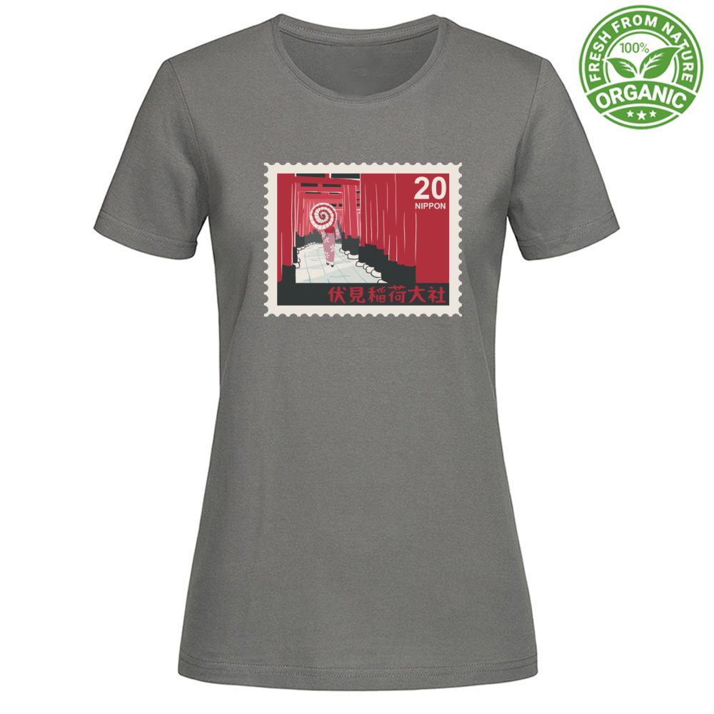 T-Shirt Woman Organic Nippon20 Stamp