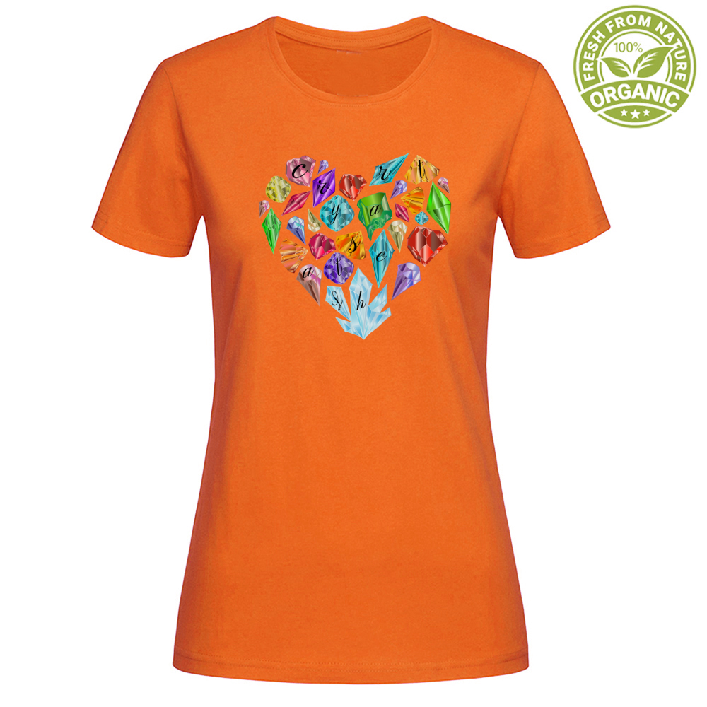 T-Shirt Woman Organic CrystalHeart