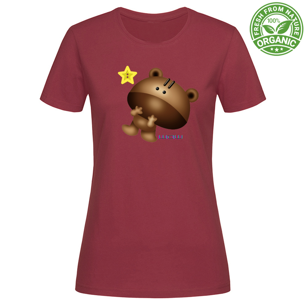 T-Shirt Woman Organic Wow Star