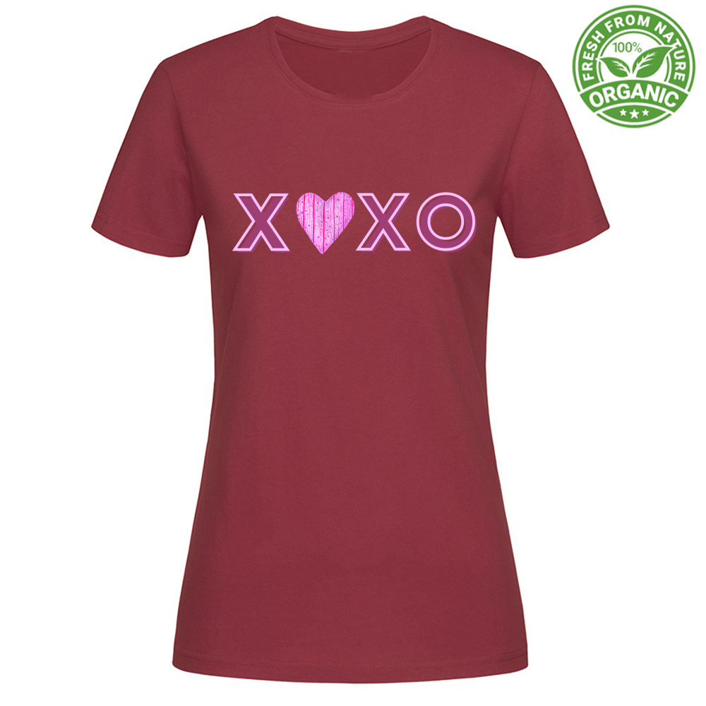 T-Shirt Woman Organic XOXO MOD 1