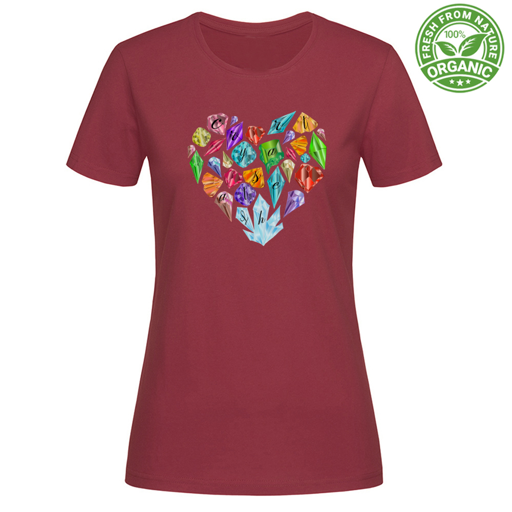 T-Shirt Woman Organic CrystalHeart