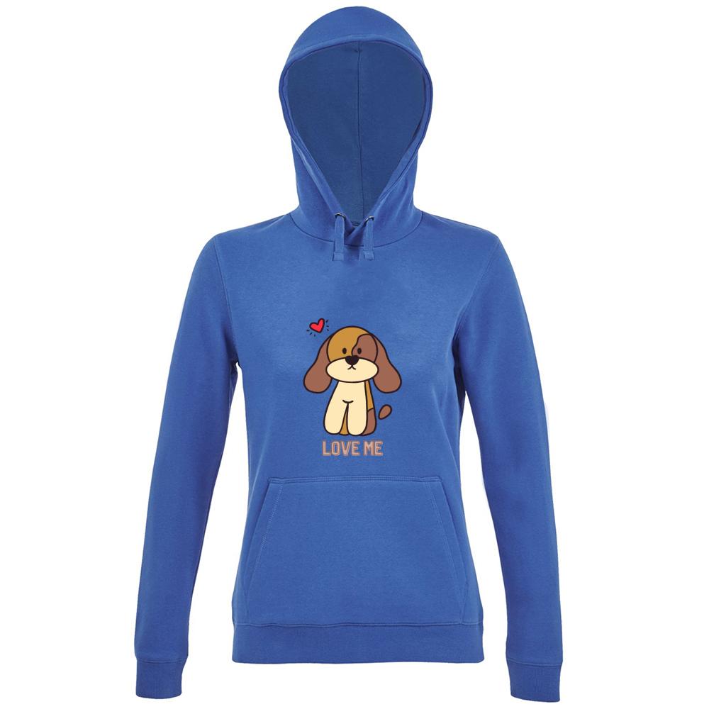 Hoodie Premium Women Love me dog Hoodie