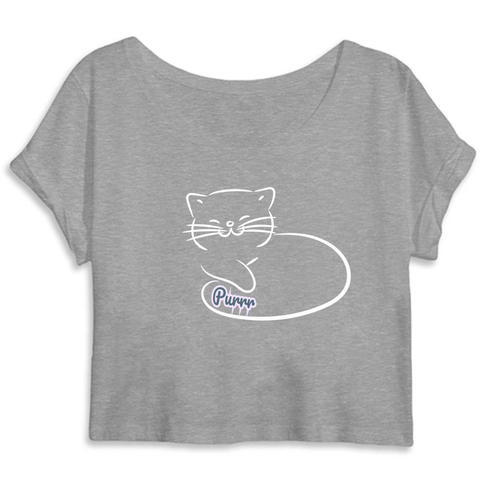 Top Crop Purring Cat