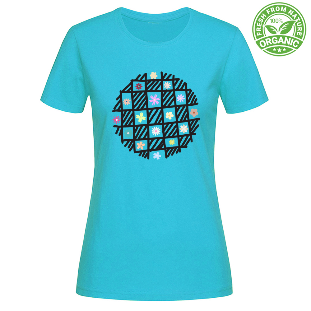 T-Shirt Woman Organic Flowers out of Cages
