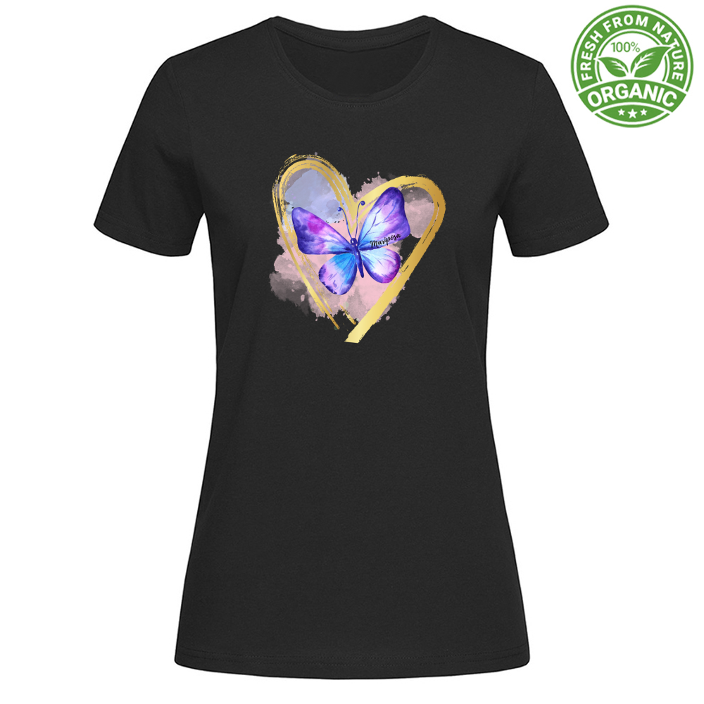 T-Shirt Woman Organic Mariposa Tee Mod 4