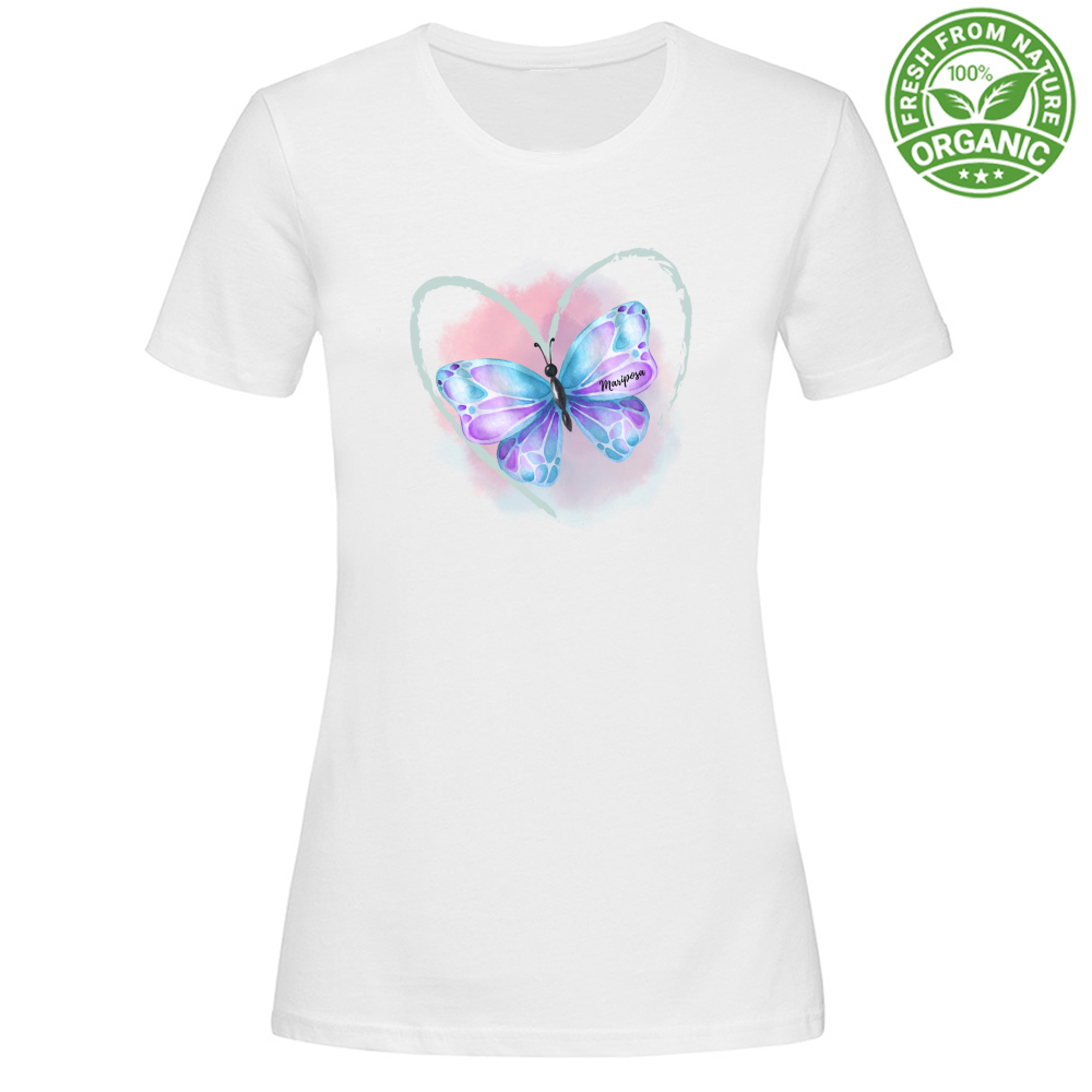 T-Shirt Woman Organic Mariposa Tee Mod 3