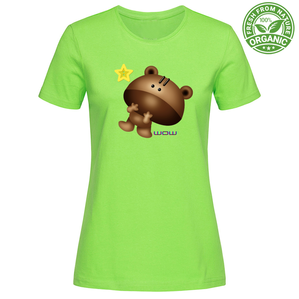T-Shirt Woman Organic Wow Star