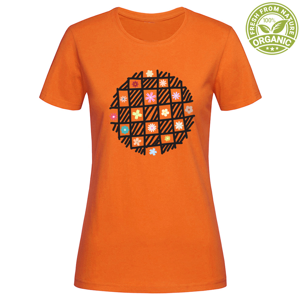 T-Shirt Woman Organic Flowers out of Cages