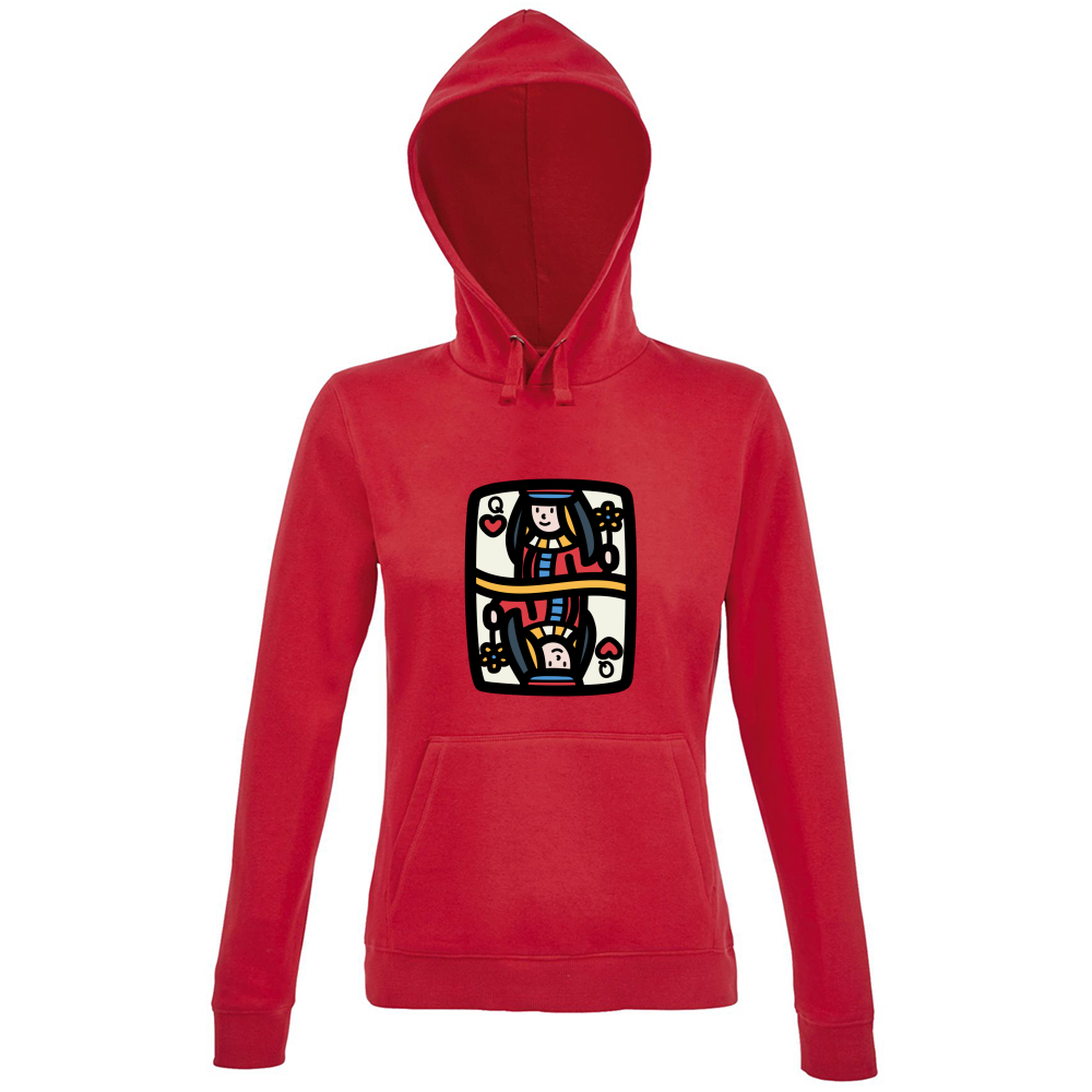Hoodie Premium Women Queen of Hearts - Hoodie