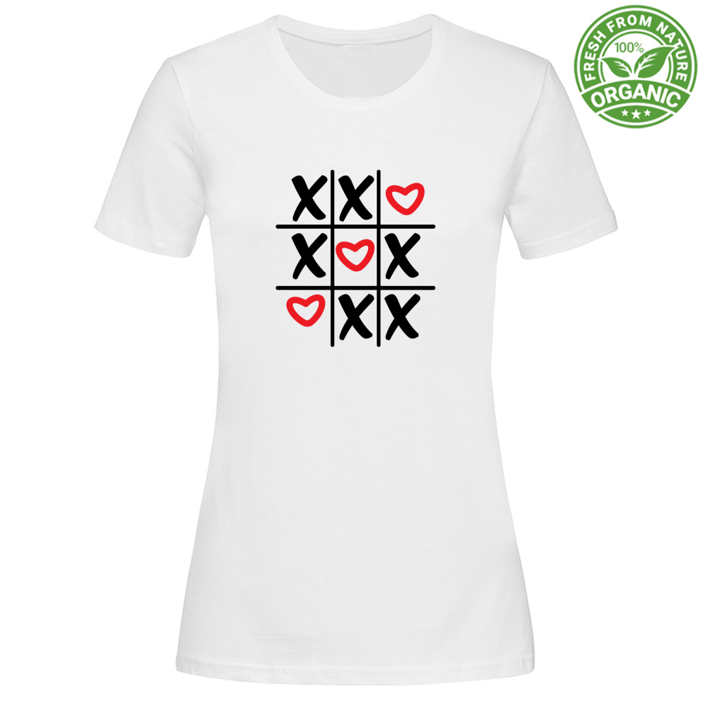 T-Shirt Woman Organic Tris Love