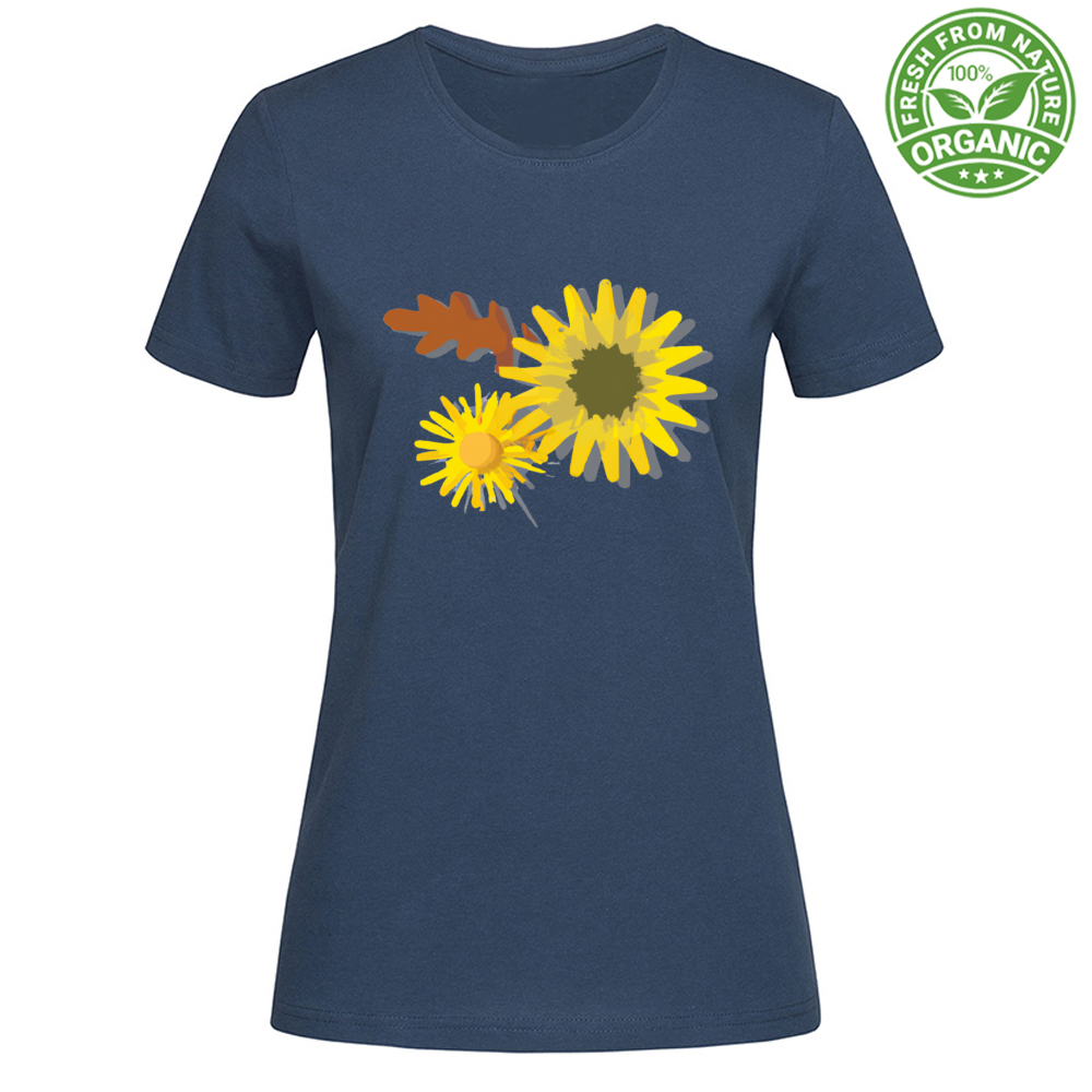 T-Shirt Woman Organic Sunflowers