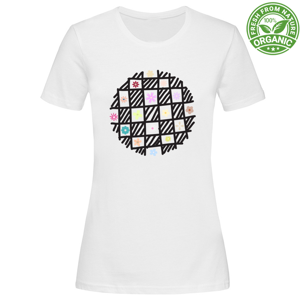 T-Shirt Woman Organic Flowers out of Cages