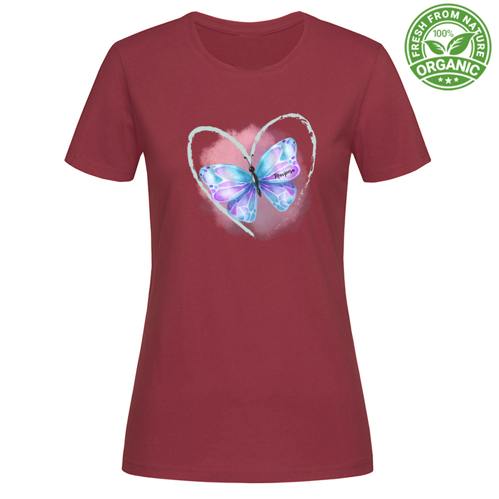 T-Shirt Woman Organic Mariposa Tee Mod 3