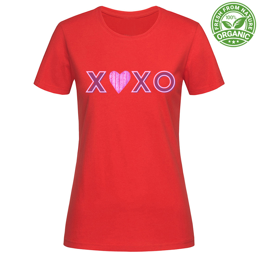 T-Shirt Woman Organic XOXO MOD 1