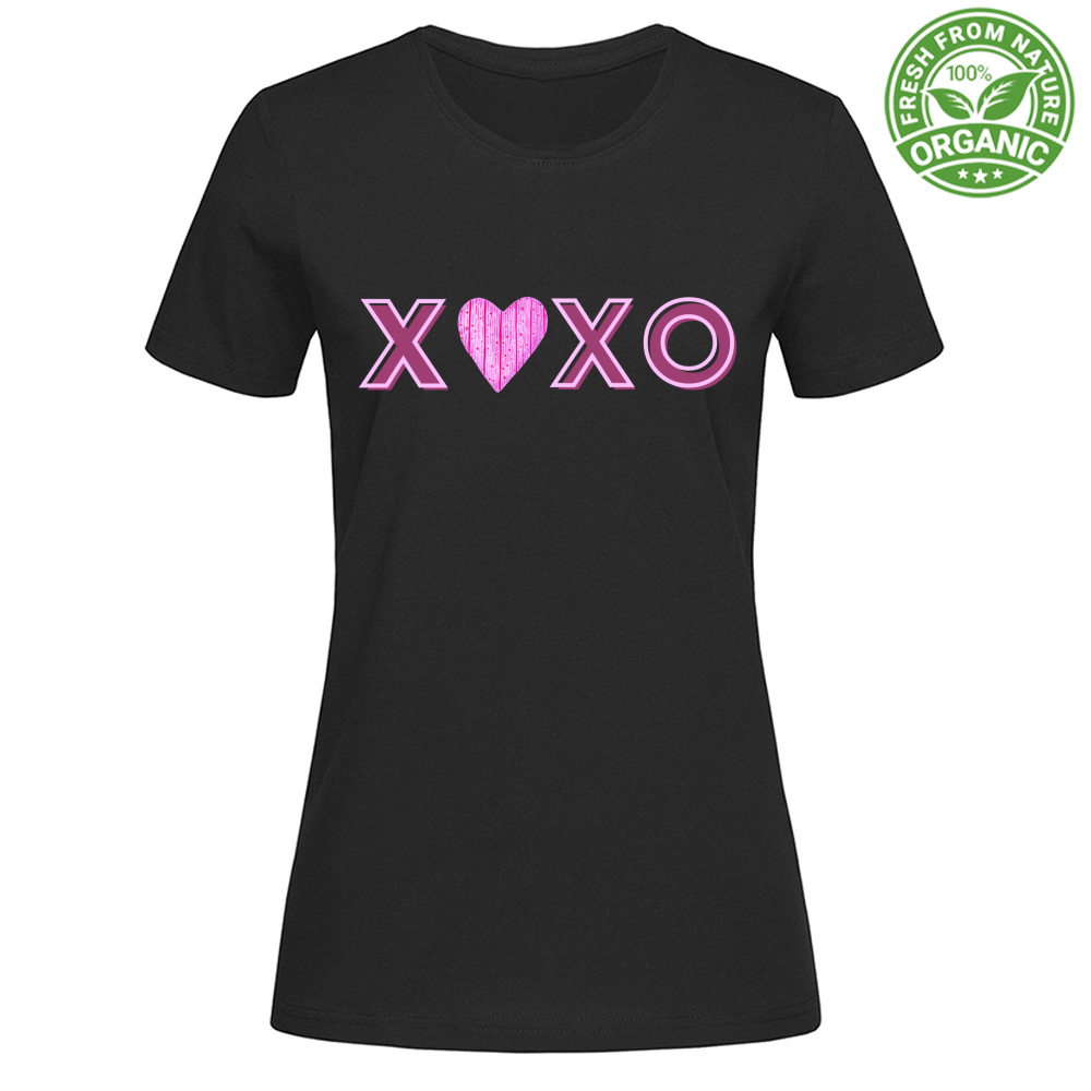 T-Shirt Woman Organic XOXO MOD 1