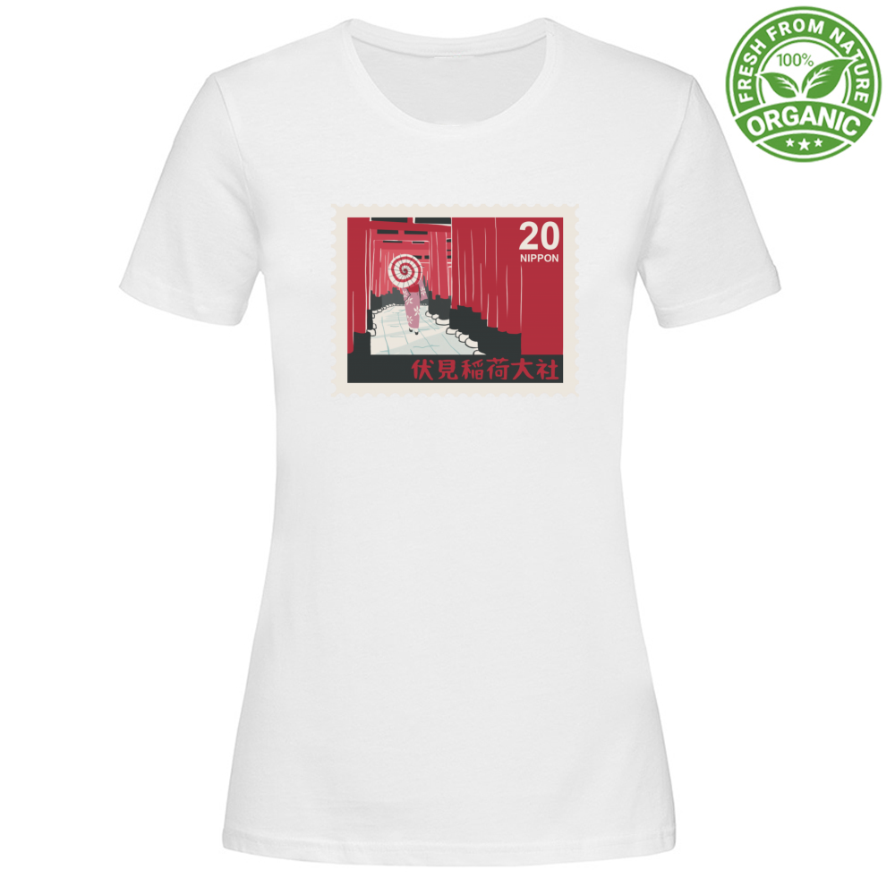 T-Shirt Woman Organic Nippon20 Stamp