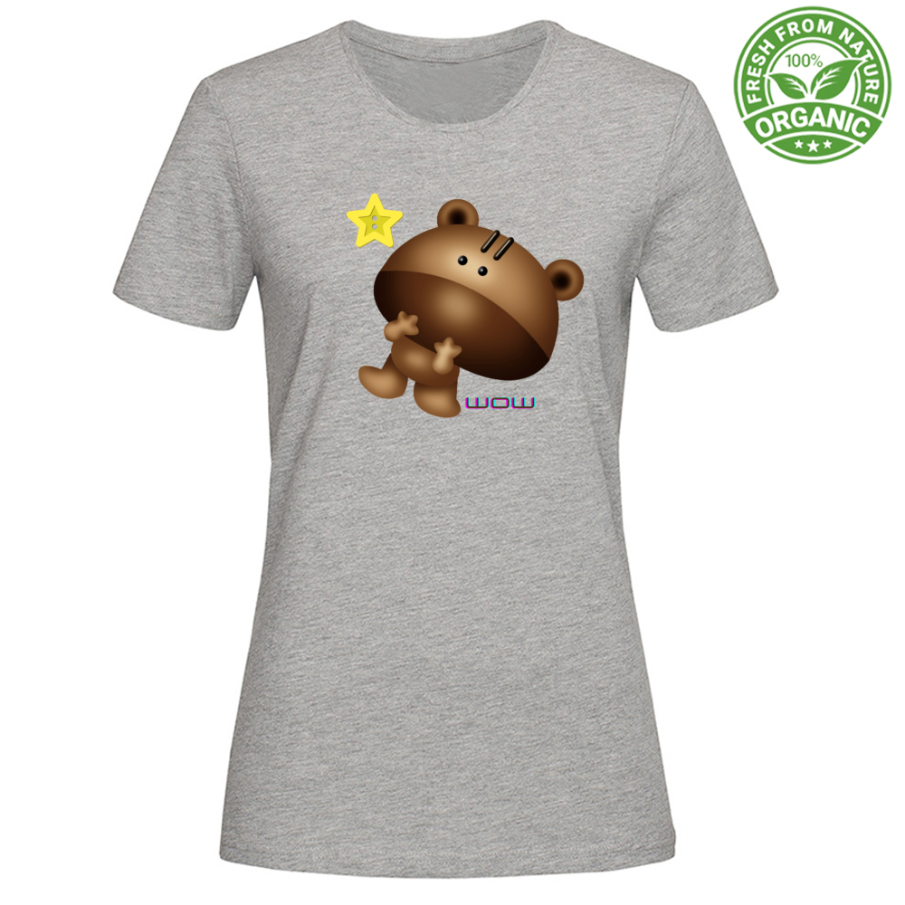 T-Shirt Woman Organic Wow Star