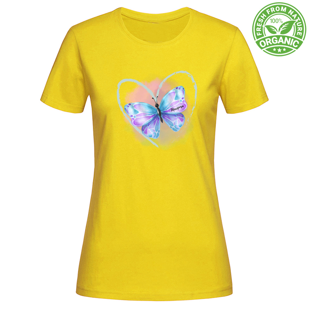 T-Shirt Woman Organic Mariposa Tee Mod 3