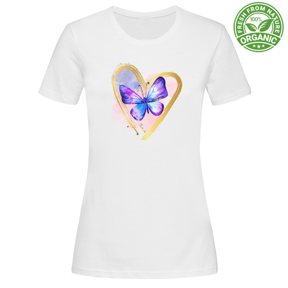 T-Shirt Woman Organic Mariposa Tee Mod 4