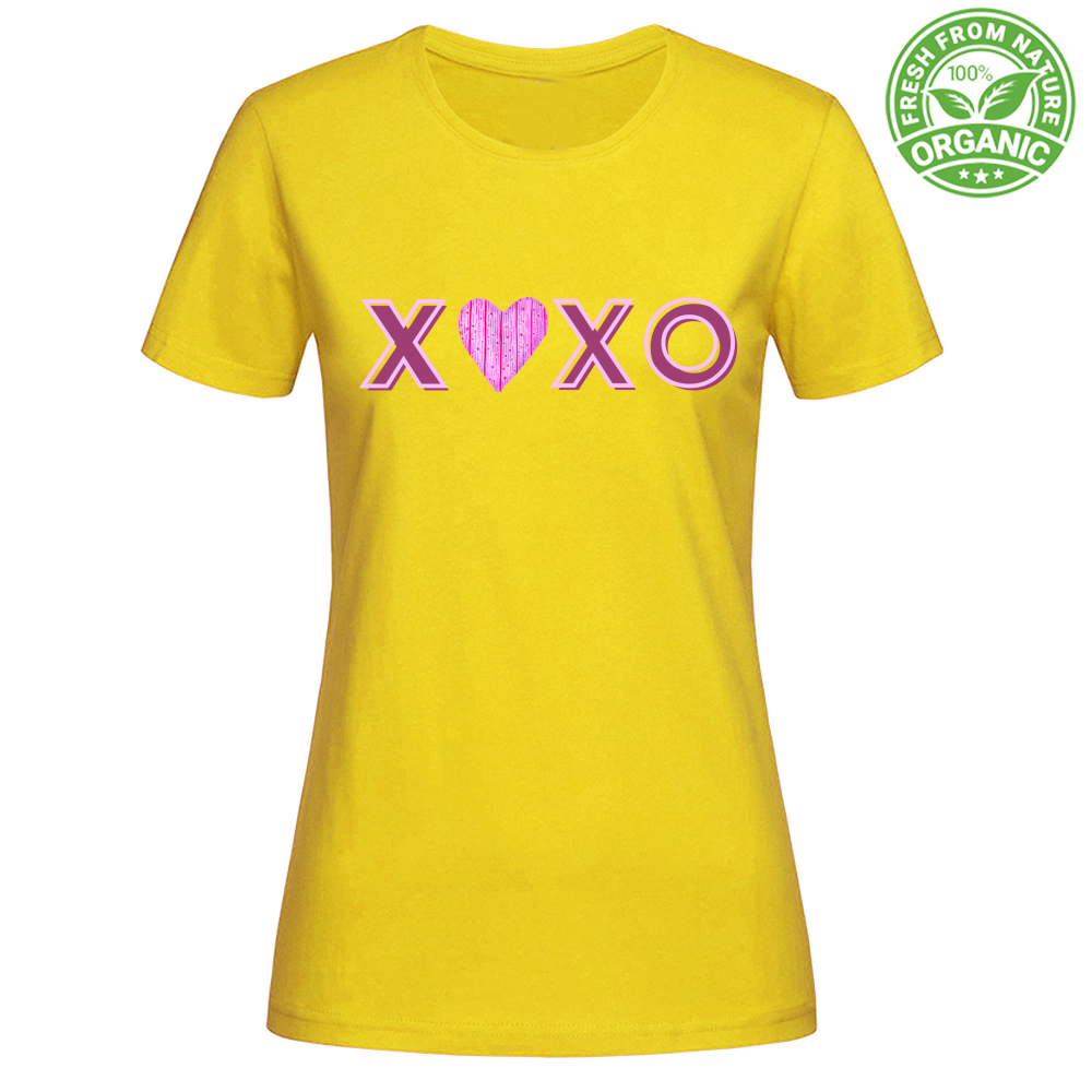 T-Shirt Woman Organic XOXO MOD 1