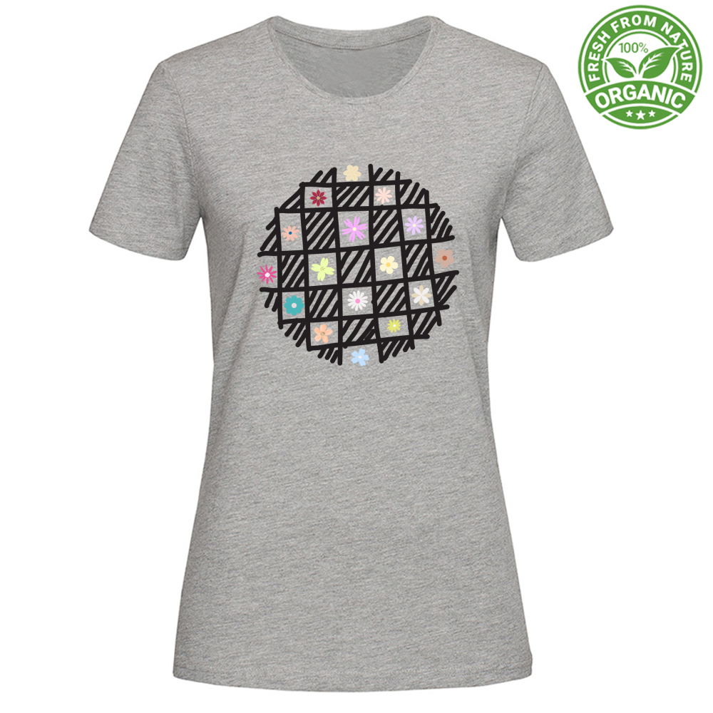 T-Shirt Woman Organic Flowers out of Cages