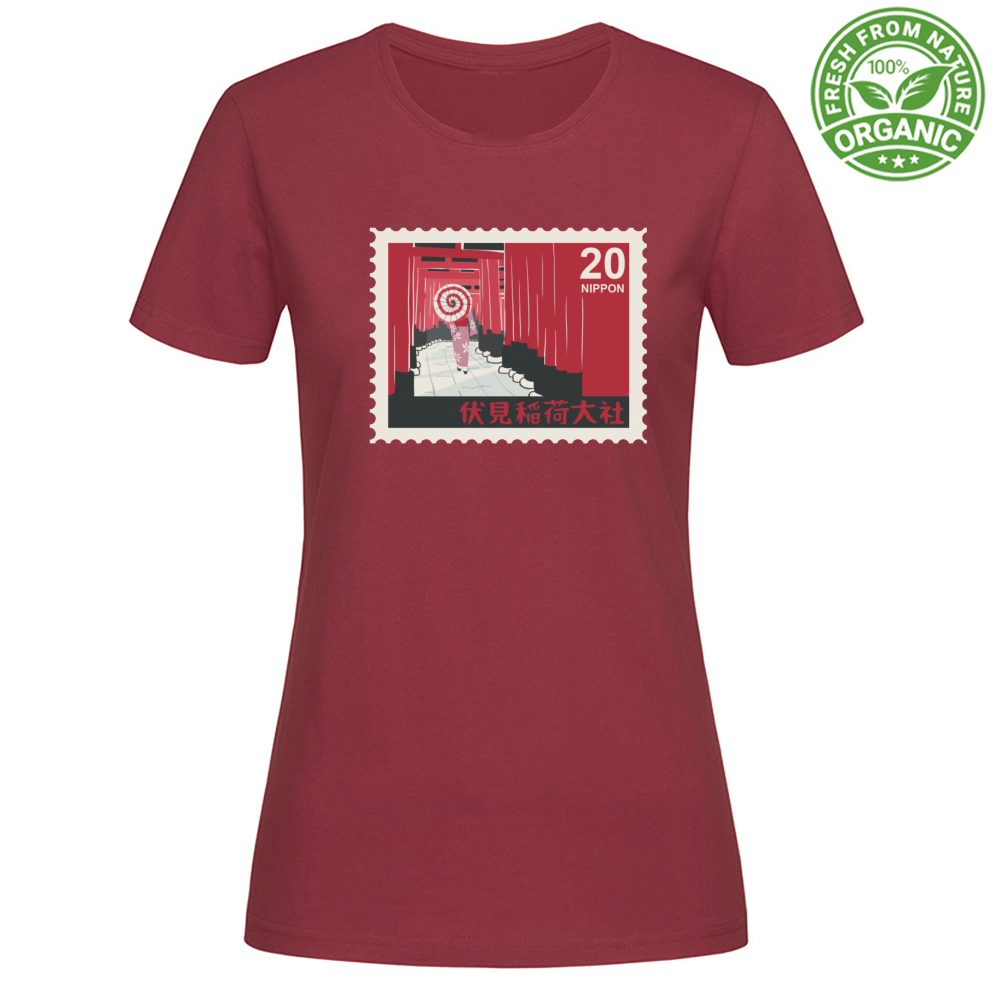 T-Shirt Woman Organic Nippon20 Stamp