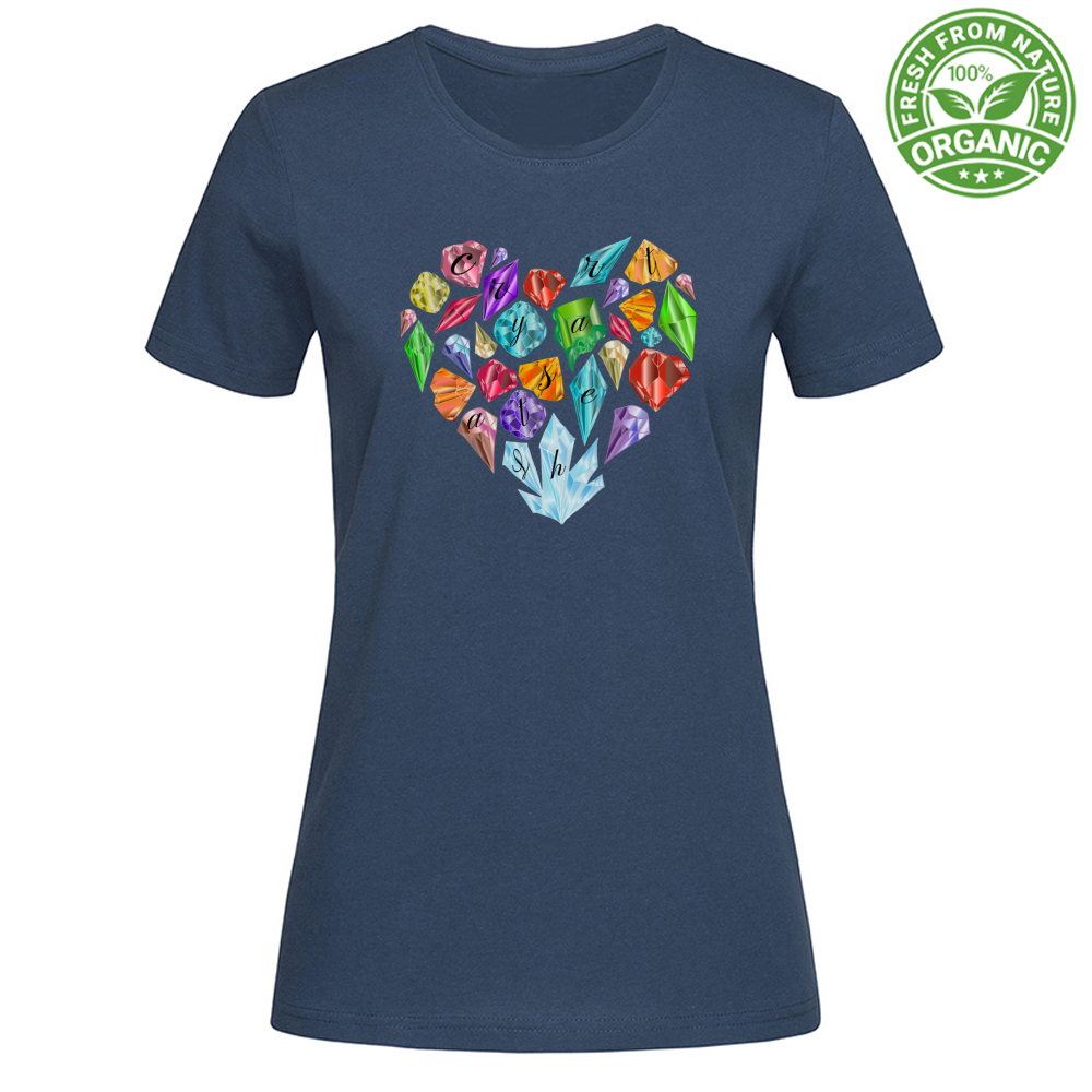 T-Shirt Woman Organic CrystalHeart