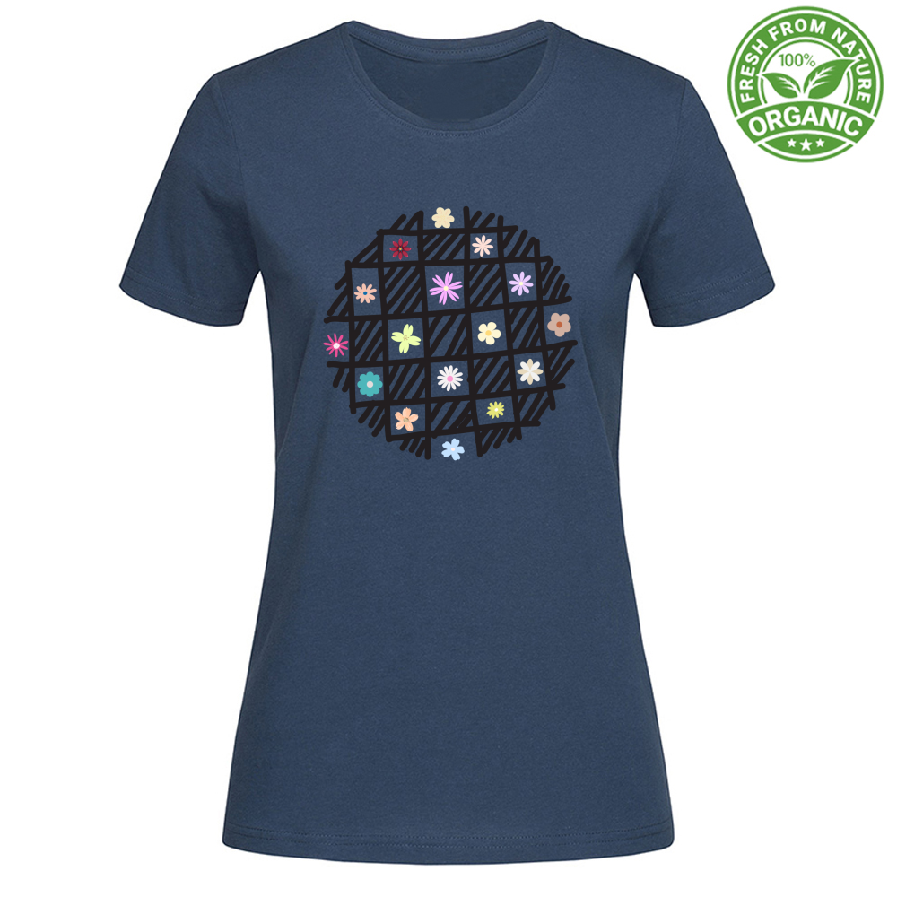 T-Shirt Woman Organic Flowers out of Cages