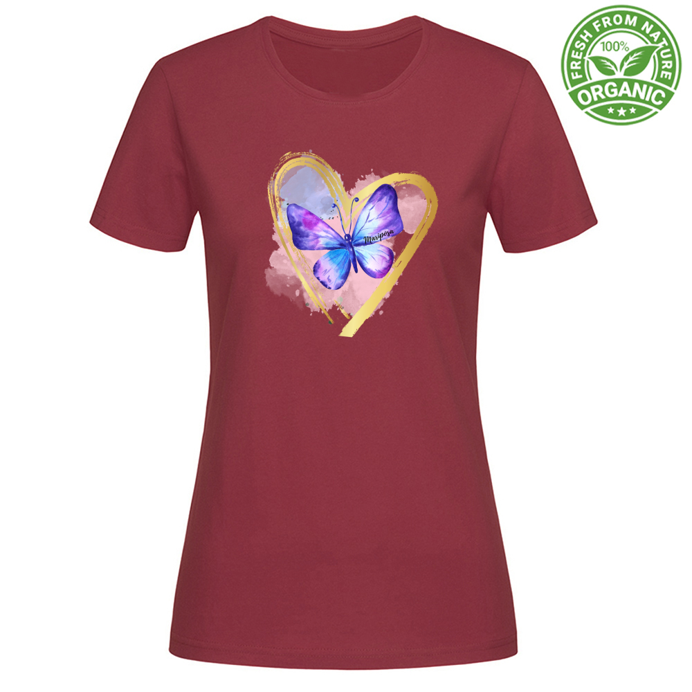 T-Shirt Woman Organic Mariposa Tee Mod 4
