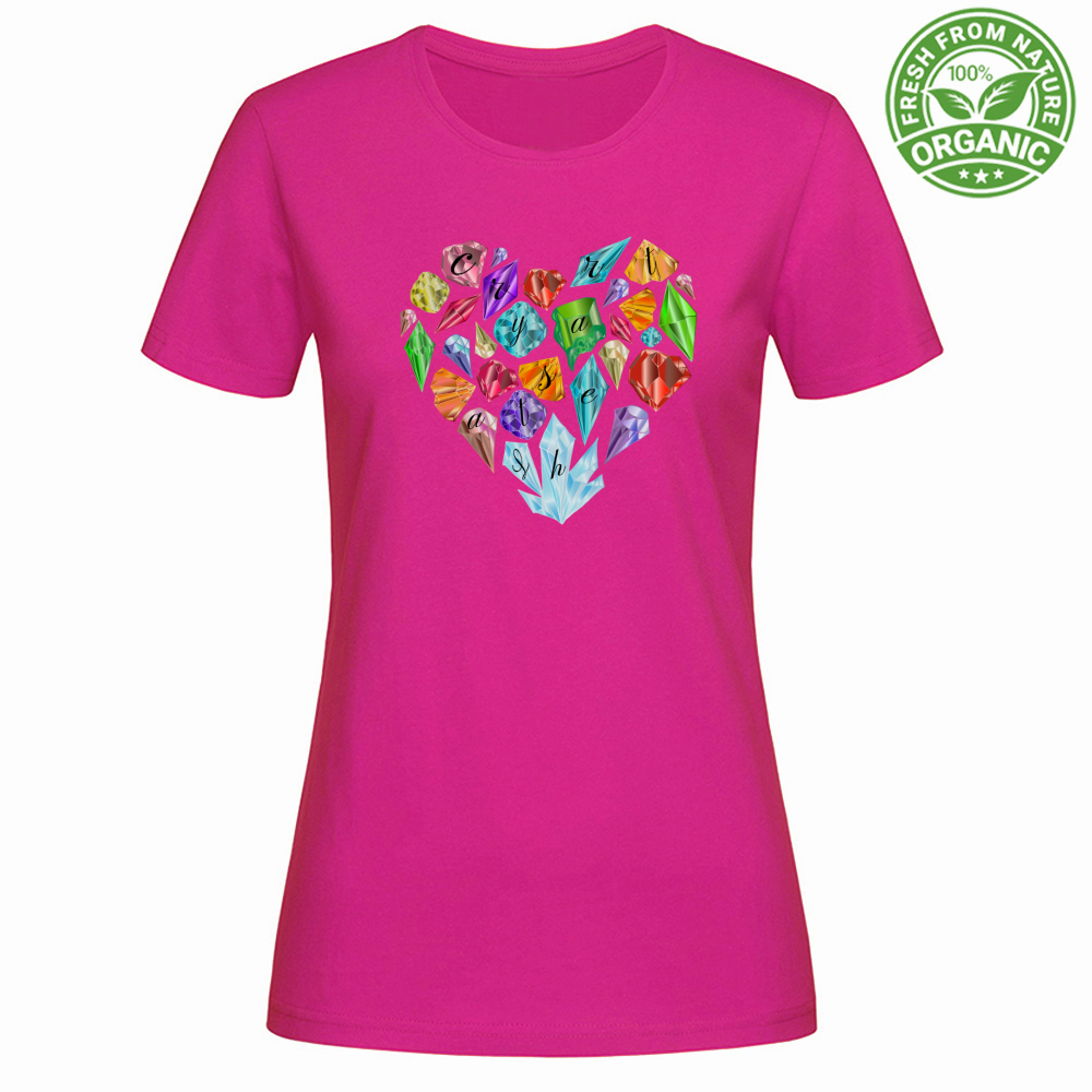 T-Shirt Woman Organic CrystalHeart